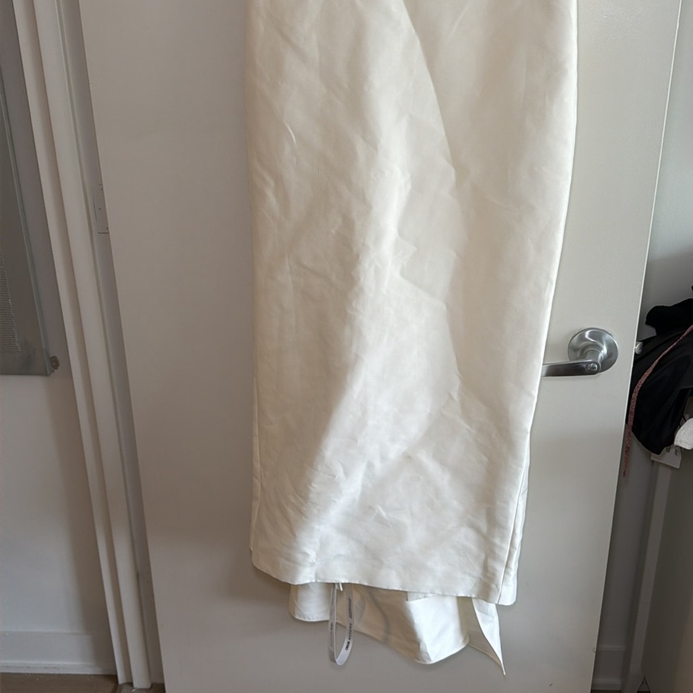 ASOS Ivory Strapless Column Gown - Picture 8 of 10
